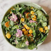 Beautiful salad with lupini beans