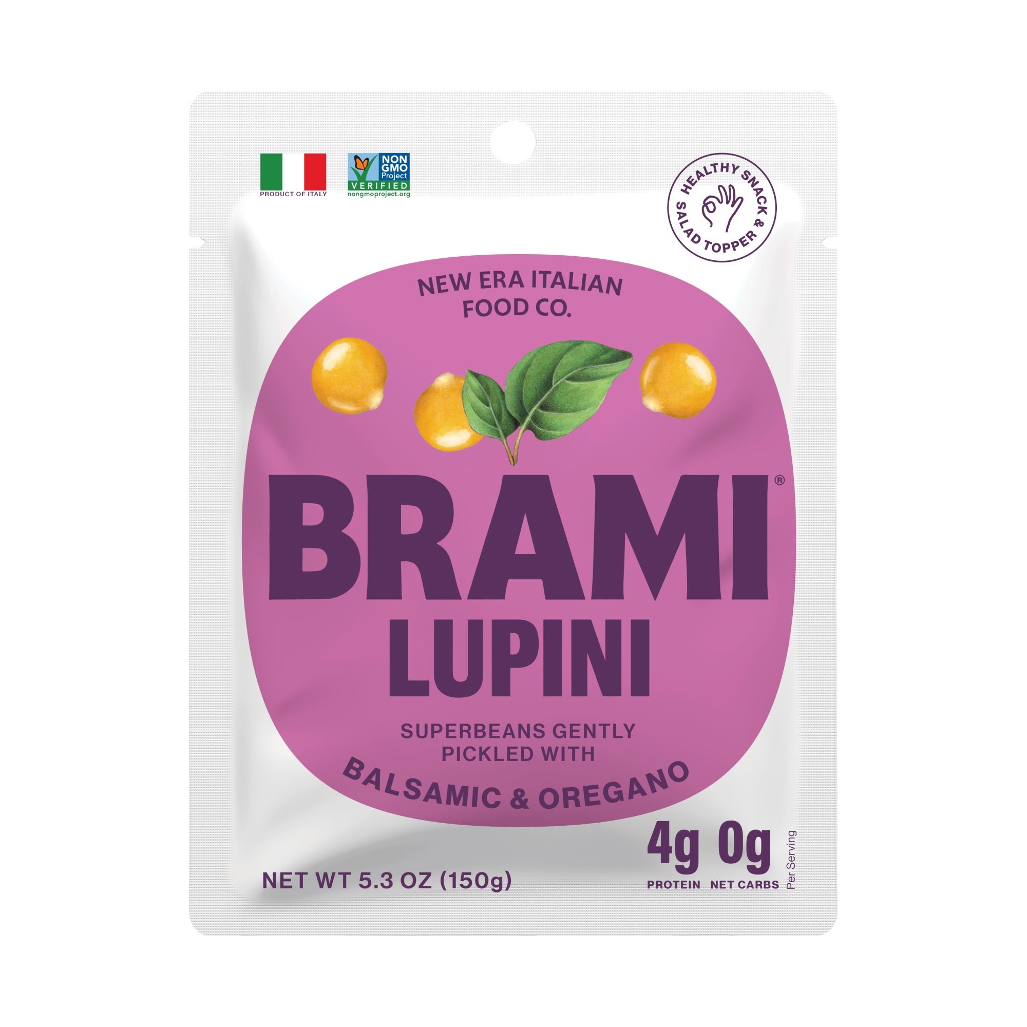  BRAMI Lupini Beans Snack, Hot Chili Pepper