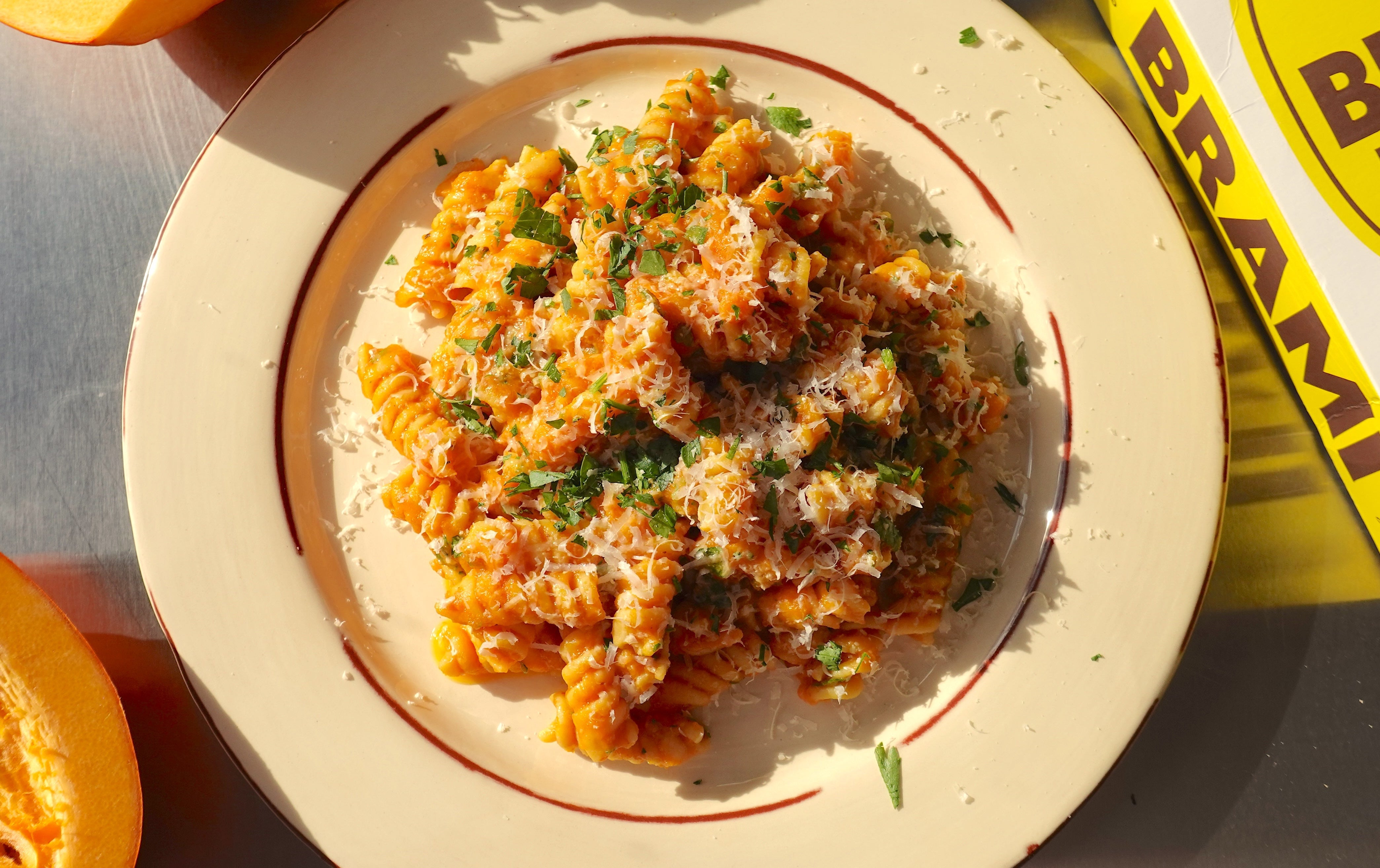 Pumpkin and Parmesan Fusilli