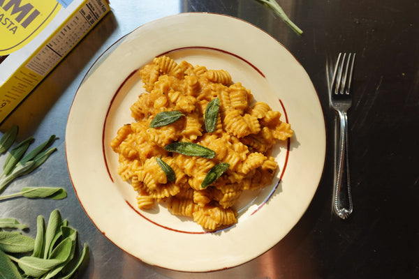 Brown Butter and Sage Butternut Squash Radiatori